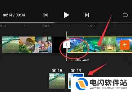 快影如何把两个视频合并在一起播放