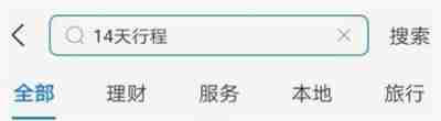 支付宝怎么看自己14天行程