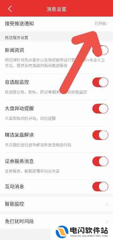 同花顺APP如何关闭消息通知